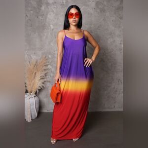 Sunset Ombre Maxi Dress